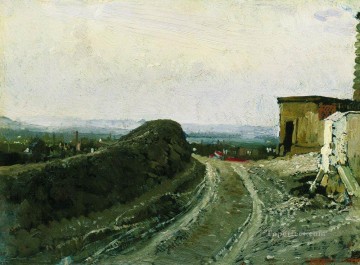  Montmartre Pintura - La carretera de Montmartre en París 1876 Ilya Repin